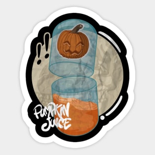 Halloween Pumpkin Juice Sticker